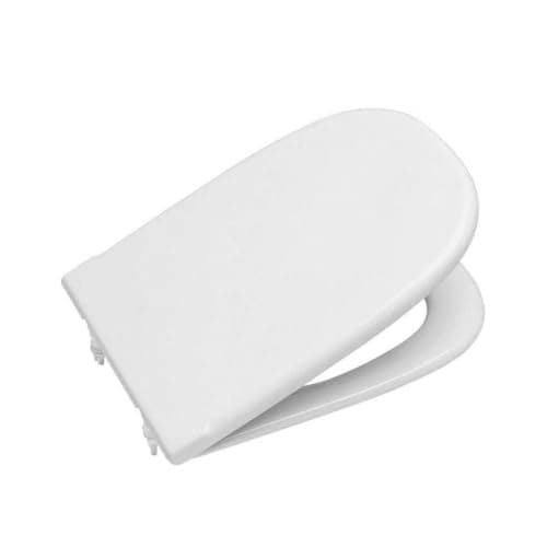Roca Asiento de inodoro de repuesto Dama de Old Design con bisagra de barra estándar A801327004, blanco