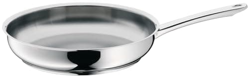 WMF Profi - Sartén Ø 20 cm Sin Revestimiento, Sartén Profesional de Acero Inoxidable Cromargan Apta para Inducción, Apta para Horno