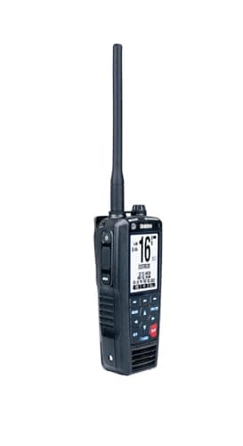 Uniden - Radio marina sumergible de 2 vías de 6 W VHF. IPX8/JIS8 resistente al agua
