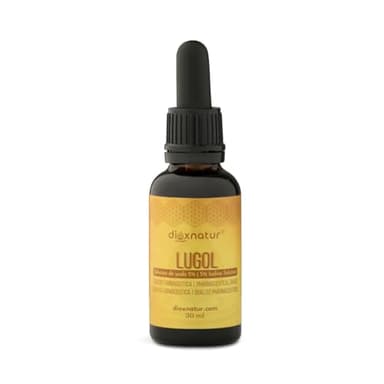 DIOXNATUR® Solución de Lugol 5% Calidad Farmacéutica 30ml, Pipeta Integrada, Óptima Concentración Gotas de Yodo y Yoduro de potasio