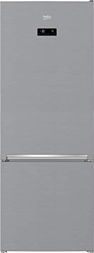 Beko RCNE560E40ZXBN Nevera con congelador, NoFrost, Smooth Fit, 3 cajones de congelación, HarvestFresh, Everfresh+, alto x ancho x profundo: 192 x 70,4 x 74,8 cm