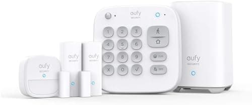 eufy Security 5 Piezas Smart Home Set, Sistema de Seguridad Inteligente para el hogar, con Cerradura de Puerta, Sensor de Movimiento, 2 sensores de Robo, Sistema de Alarma, Compatible con eufyCam