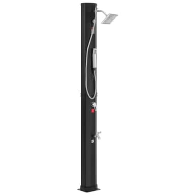 VEVOR Ducha Solar Tanque de Agua de 40 L Ducha Solar para Exteriores con Cabezal de Ducha 2 Modos Grifo de Ducha para Pies Colgante Portátil Montaje Rápido para Jardín al Aire Libre Piscina SPA Hotel