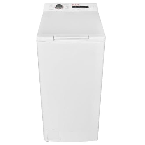 EVVO Lavadora 7,5 kg carga superior Wt8a, Clase energética A, 1250 rpm, Bajo Consumo, Aclarado Automático, 16 programas, Limpieza de tambor, Inicio Diferido, Función ultraRápida (Blanca)