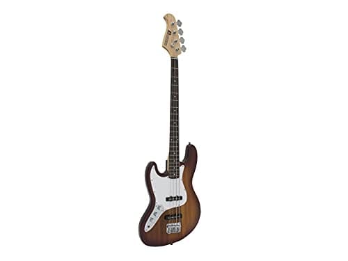 DIMAVERY Bajo eléctrico JB-302 LH, sunburst | Bajo eléctrico para zurdos