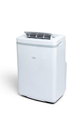 AC12000 - Aire Acondicionado Móvil Silencioso H&B - 3500 W - 12000 BTU - Superficie 40 m2 - Gas Natural R290 - Filtro Antibacterial - Clase A
