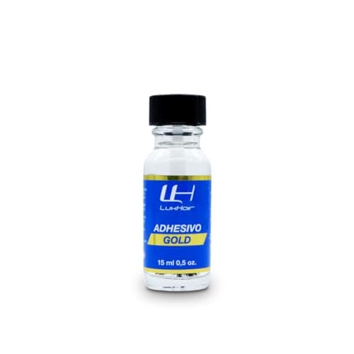 Adhesivo Gold con pincel 15 ml. Pegamento invisible para prótesis capilares, pelucas y extensiones de pelo. (Adhesivo Gold (1 unidad))
