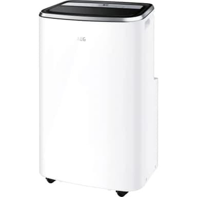 AEG AXP35U538CW Aire Acondicionado Portátil ChillFlex Pro - Función Frío, Deshumidificador y Ventilador - 9000 BTUs, 40-50 m2, Mando, Temporizador, Filtro Anti Bacteriano, Silencioso - Blanco