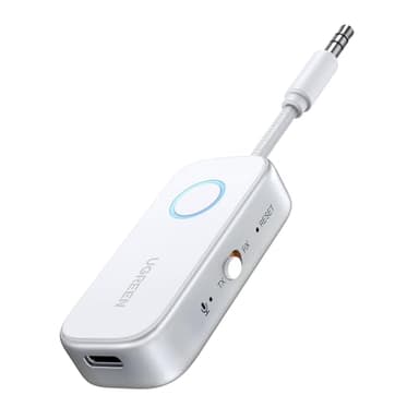 UGREEN Transmisor Receptor Bluetooth 5.4 Adaptador 2 en 1 Jack 3,5mm Audio para Coche Altavoz Auriculares Amplificador Móvil PC TV