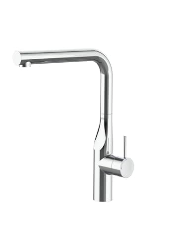 Roca A5A834DC00 Mezclador Cocina, Caño Recto, Glera, Cromo