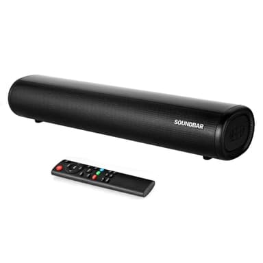 Barra de Sonido para TV Bluetooth Soundbar con Subwoofer Incorporado para TV o PC 50CM Estéreo Altavoces para TV Home Cinema 5.0 Inalambrico para TV,PC,Opt,HDMI,Coax,AUX,RCA