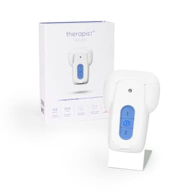 Therapist, magnetoterapia, dispositivo de magnetoterapia portátil e inalámbrico. Ultra conveniente entre los dispositivos de magnetoterapia. Baja frecuencia 500 Hz.Disp.Medico CE 1370 (150 Gauss+app)