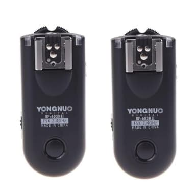 Yongnuo Disparador Remoto inalámbrico, Disparador de Flash RF-603II N1 para Nikon Serie D y similares.