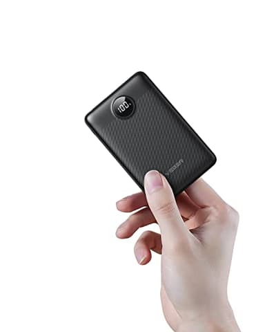 VEGER Power Bank 10000mAh,22.5W Mini Bateria Externa Carga Rapida,USB C Cargador Portatil con 2 Salidas Bateria Portatil con Pantalla LED con iPhone,Samsung,Huawei,Tableta,Chaqueta Calefactada más.