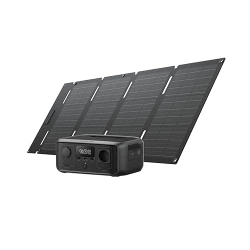 Estación de energía portátil EF EcoFlow RIVER 3 con panel solar 45 W, batería LFP 245 Wh, salida 600 W, eficiencia con GaN que duplica la duración, SAI en <20 ms, generador solar un 30% más compacto