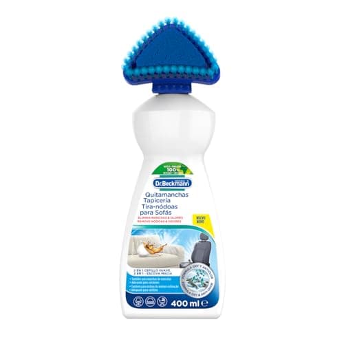 Dr. Beckmann Quitamanchas Tapicería, Elimina incluso las manchas y olores más persistentes de sofás, etc., Incluye cepillo aplicador, 400 ml