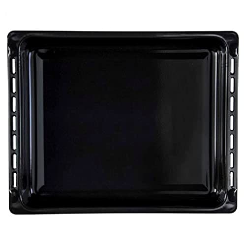 CABLEPELADO Bandeja para horno Teka | modelo 82405902 | Bandeja profunda esmaltada Horno Teka | 370 mm profundo x 460 mm ancho