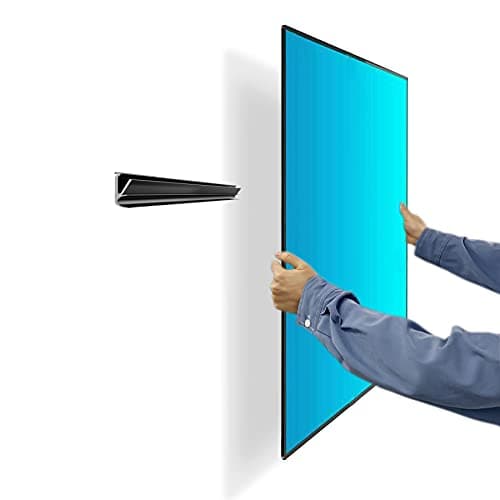Soporte de Pared para TV sin Tachuelas, Colgador de TV sin Tachuelas sin daños, sin Taladro, sin Tornillos, Soporte de Barra de Pantalla Plana fácil de Instalar, se Adapta a televisores VESA de 12 a