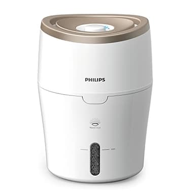 Philips Serie 2000 Humidificador de Aire - Ambientador Humidificador 38m², NanoCloud, 2 Velocidades, Tanque 2L (HU4811/10) 220-240V || 50/60Hz || 15W