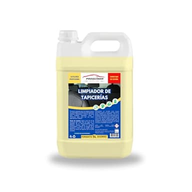 Limpiador de tapicería para Coches. Alfombras, Asientos de Tela y de Cuero. Formato Grande: 5 litros.