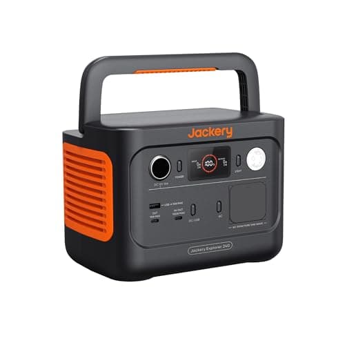 Estación de Energía Portátil Jackery Explorer 240 V2, 256Wh Batería LiFeP04, 300W CA/100W USB-C Salida, Carga Completa Rápida 1H vía APP, Generador Solar para Exteriores,Camping,Emergencia(2024 Nuevo)