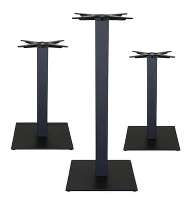 ZStyle Base Mesa - Pie - Patas Mesita - Mesa - Metal - Para Catering Bar Restaurantes Bistrot - Base cuadrada - Interior/Exterior - Pie Central (Z744: L 45 x P 45 x H 73 cm)