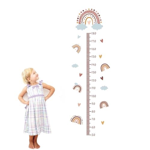 Medidor Altura Gráficos de Crecimiento Pared Tabla de Crecimiento para niños Tabla de Altura de Pared Regla de Pared Para Niños Medidor de Altura Para Niños Para Decoración Habitación Infantil A