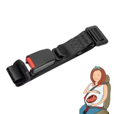 Cinturón Embarazada Coche, Cinturón de Seguridad para Embarazadas, Cinturón de Coche para Embarazadas, Ajustador de Cinturón de Seguridad para Mujeres Embarazadas, para Las Madres Embarazadas (Negro)