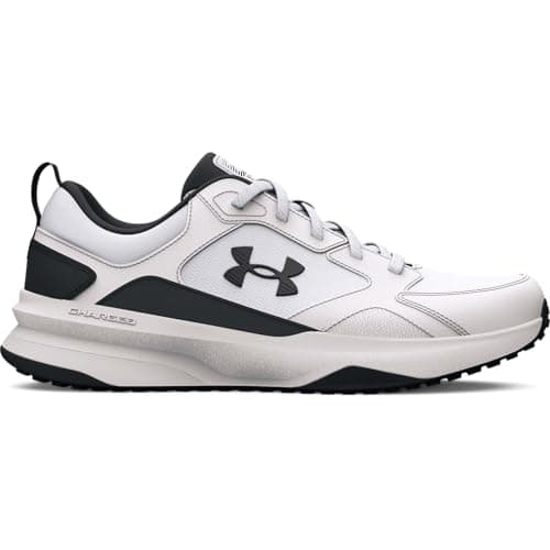 Under Armour Charged Edge, Zapatillas de Entrenamiento Hombre, White White Black, 45 EU