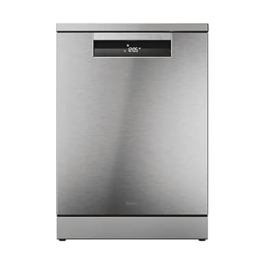 Haier I-Pro Shine Serie 5 XF 6B2M3PX - Lavavajillas Independiente 60CM, Motor Inverter, 16 Cubiertos, 3 Bandejas, 10 Ciclos, Wi-Fi, App hOn, Maxi Tub, Powerwash, Apertura Automática, 42DB, Inox