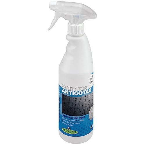 MONESTIR - Protector Antigotas, Repelente de Agua en Cristales, Mamparas, Espejos - 500 ml