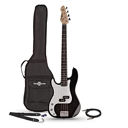 Gear4music Bajo Electrico Zurdo 4 Cuerdas