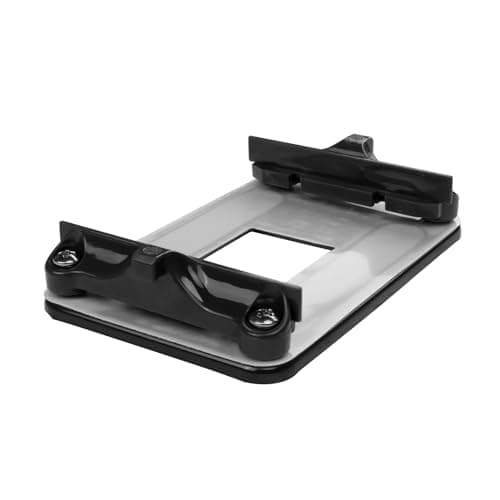 YAODHAOD Placa trasera de CPU, estante inferior de hierro para ventilador de radiador, para placa base AM4 AMD B350 X370 X470 A320 (soporte de CPU negro)