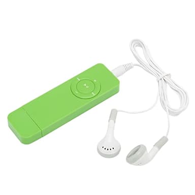 ASHATA Reproductor de MP3, Reproductor de MP3 de Música Digital sin Pérdida Portátil de 64 GB, Reproductor de Música MP3 de Sonido de Alta Fidelidad Portátil, Mini Reproductor de Libros(Verde)
