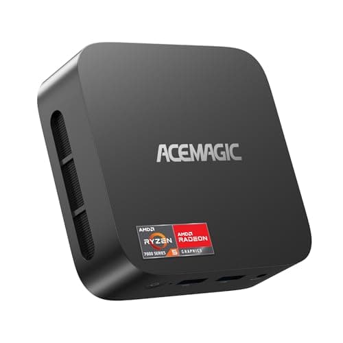 ACEMAGIC K1 Mini PC, AMD Ryzen 5 7430U (6C/12T, hasta 4,3 GHz), Mini Ordenadores de Sobremesa 16GB RAM DDR4 512GB M.2 2280 SSD, BT 5.2/WiFi 6/para Oficina, Ordenador Pequeño