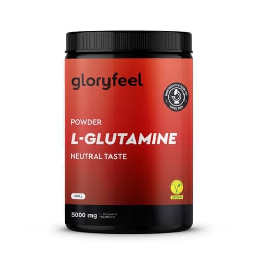 L-Glutamina en Polvo 600g - 120 Tomas L Glutamina Pura - Sin sabor y ultrafina - 100% Glutamina Micronizada - Altamente dosificado - Vegano, Sin Gluten, ni Aditivos - Probada en laboratorio
