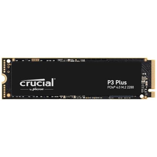 Crucial P3 Plus SSD 500GB PCIe Gen4 NVMe M.2 SSD Interno, Disco Duro SSD, Hasta 4.700 MB/s, Compatible con Ordenador Portátil y de Sobremesa - CT500P3PSSD8