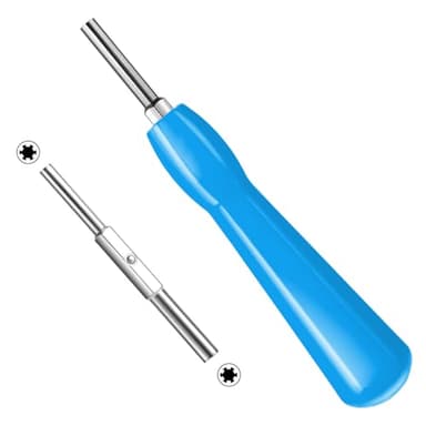 Juego de destornilladores Gamebit, 4,5 mm y 3,8 mm, de doble extremo Gamebit, destornillador de seguridad para reparación SNES, NES, N64, GameBoy, destornillador magnético (azul)