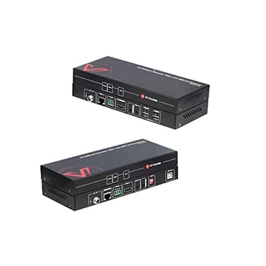 AV Access Extensor KVM USB HDMI (HDBaseT) hasta 100m/328 pies, UHD 4K a 60 Hz/1080 a 120 Hz, 4 Puertos USB 2.0, Conmutador DIP EDID, RS232, PoH Unidireccional, sin Latencia Mediante Cable Cat5e/6/RJ45