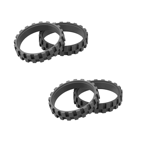 MIRTUX 2 Pack de Neumáticos Compatible con Roomba Serie 500, 600, 700, 800, 900, E, i, S - Recambios de Neumáticos para Roomba - Repuestos de Alta Eficiencia para Roomba