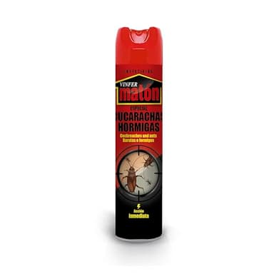 VINFERMATON - Insecticida Matón Cucas Cucarachas y Hormigas Instantáneo 600ml