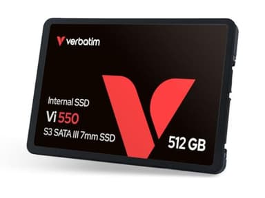 Verbatim Vi550 S3 Unidad de Estado sólido 2.5" 512 GB Serial ATA III - Disco Duro sólido (512 GB, 2.5", 560 MB/s, 6 Gbit/s), Negro