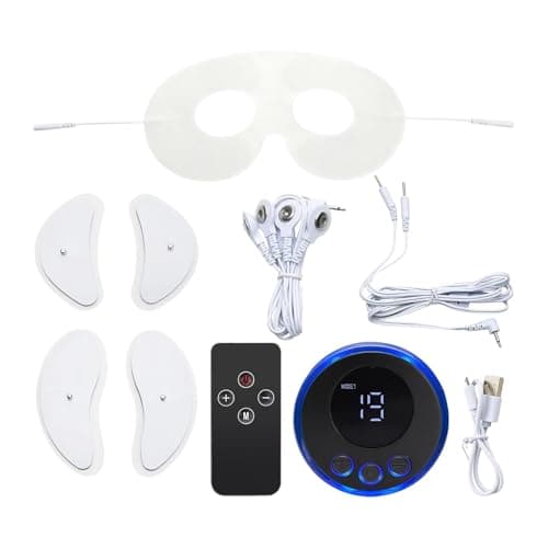 Estimulador de músculos faciales - Masajeador facial eléctrico, instrumento de belleza EMS | Dispositivo de belleza de estiramiento de elevación por microcorriente, dispositivo de almohadilla eléctric