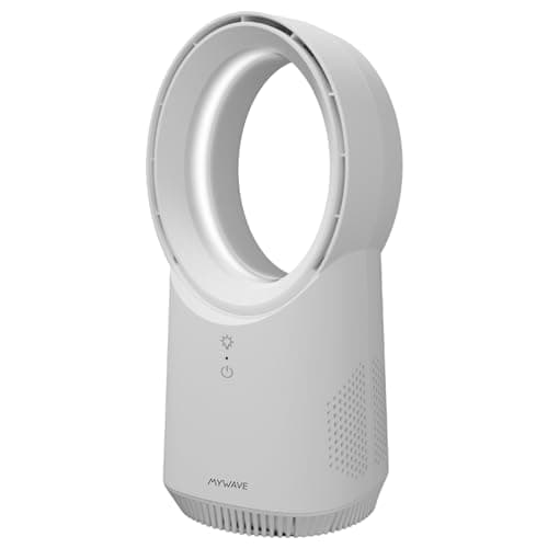 MY WAVE - Ventilador Sin Aspas Silencioso - Color Air | USB - Potencia: 6W | Control Táctil | Batería 2200 mAh | Disponible en 6 Colores | 30x13x13 cm | Funcionamiento Máximo 2 Horas