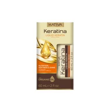 Kativa Keratina Líquida 60 ml | Aceite Revitalizador y Nutritivo | Reconstrucción, Suavidad y Brillo | Keratina Hidrolizada y Ceramidas | Cabellos Dañados