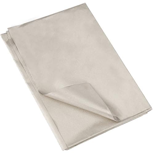 GORGECRAFT 101*110 cm Tela de Protección Emf Tela de Faraday Poliéster Emi Rf Y Blindaje Rfid Tela de Cobre de Níquel Protección de Jaula de Faraday Caja de Bricolaje Escudo Inalámbrico Rfid de Celda