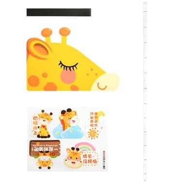 Medidor Altura Niños Pared, Regla de Medición de Altura de Jirafa Extraíble, Medidor Altura Niños pared, Decoracion Habitacion, Regla para Niños y Niñas