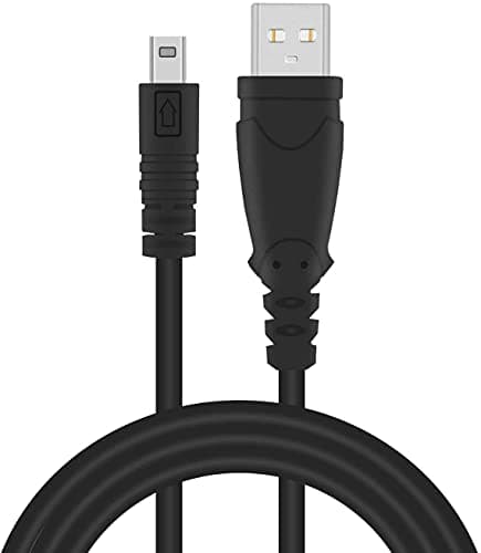 Adhiper Cable de Repuesto Cable USB de Repuesto Cable de sincronización de Datos de 8 Pines Compatible con Panasonic Lumix DMC-F2 DMC-FH25 DMC-FP5 DMC-FS16 DMC-FS28 DMC-FS22 Cámara Digital (1M)