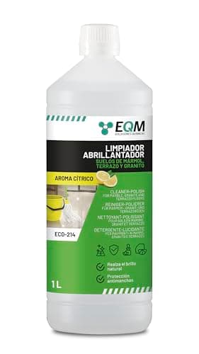 EQM - ECO-214 - Limpiador Abrillantador para Suelos de Mármol, Granito y Piedra natural - 1L - Realza el color y el brillo propio, devolviendo su aspecto original