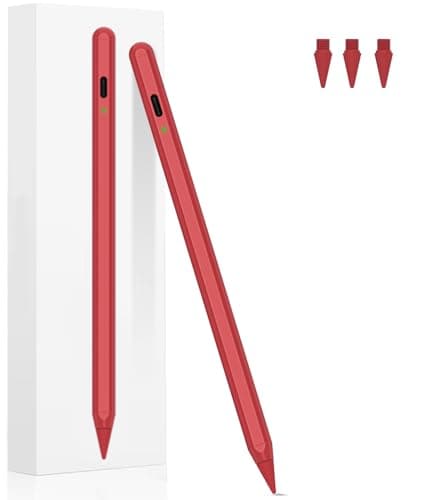 Lápiz Capacitivo para iPad, lápiz Profesional Mejorado para iPad con Carga rápida de 5 a 30 Minutos, bolígrafo para iPad para Estudiantes de Aprendizaje en el Aula, Tomar Notas, Dibujar